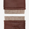 Vittoria (brown) - Italian gloves made of American deerskin leather with cashmere lining - Leather Gloves Online - Luxury Leather Gloves - 6