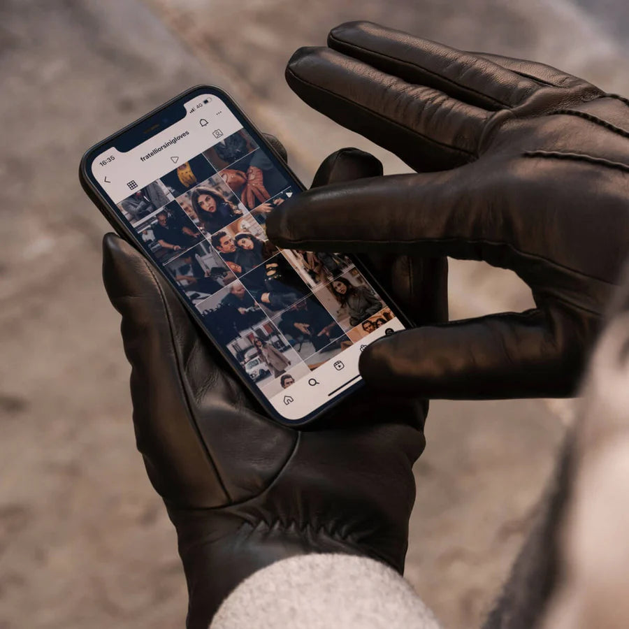 Touchscreen Leather Gloves
