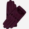 Alessa (berry) - classic Italian lambskin leather driving glovesLeather Gloves Online - Luxury Leather Gloves - 1