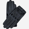 Alessa (black) - classic Italian lambskin leather driving gloves & touchscreen feature - Leather Gloves Online - Luxury Leather Gloves - 1
