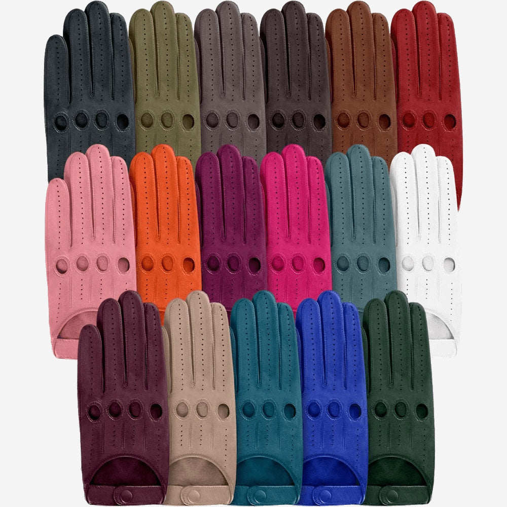 Alessa - classic Italian lambskin leather driving gloves- Leather Gloves Online - Luxury Leather Gloves - 1