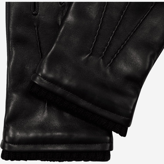 Alessandro (black) - Italian lambskin leather gloves with cashmere lining & touchscreen feature - Leather Gloves Online - Luxury Leather Gloves - 4