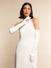 Angelina (white) - Italian silk lined 16-button length leather bridal / opera gloves - Leather Gloves Online - Luxury Leather Gloves - 6