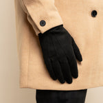 Angelo (black) - suede leather gloves with luxurious cashmere lining - Leather Gloves Online - Luxury Leather Gloves - 9