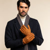 Angelo (cognac) - suede leather gloves with luxurious cashmere lining - Leather Gloves Online - Luxury Leather Gloves - 5