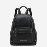 Martina (black) - Italian calf leather women's backpack