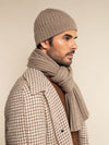 Milano (black) - 100% cashmere ribbed beanie (unisex)  - Leather Gloves Online - Luxury Beanie - 18