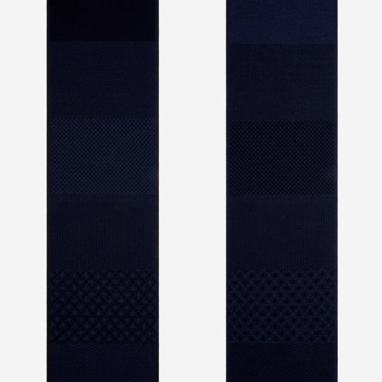 Bruno (blue) - warm and soft Italian scarf from wool blend - Leather Gloves Online - Luxury Silk Scarf - 3