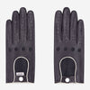 CD4050 (black/white) - Women’s Italian lambskin driving gloves with contrast trim