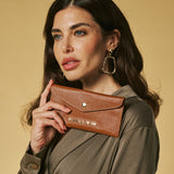 Carmina (cognac) - Italian calf leather women’s wallet