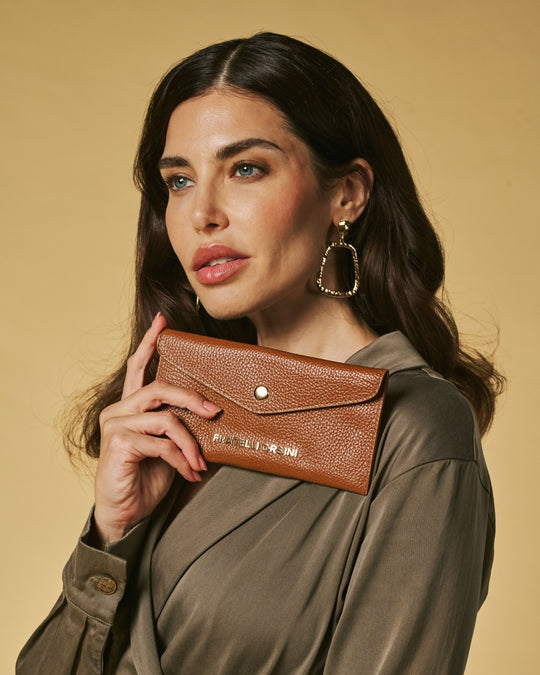 Carmina (cognac) - Italian calf leather women’s wallet