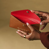 Carmina (cognac) - Italian calf leather women’s wallet