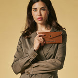 Carmina (cognac) - Italian calf leather women’s wallet