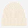 Milano (cream) - 100% cashmere ribbed beanie (unisex) Milano (cream) - 100% cashmere ribbed beanie (unisex) - Leather Gloves Online - Luxury Beanie - 1
