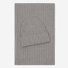 Milano (light grey) - 100% cashmere ribbed beanie (unisex)- Leather Gloves Online - Luxury Beanie - 4