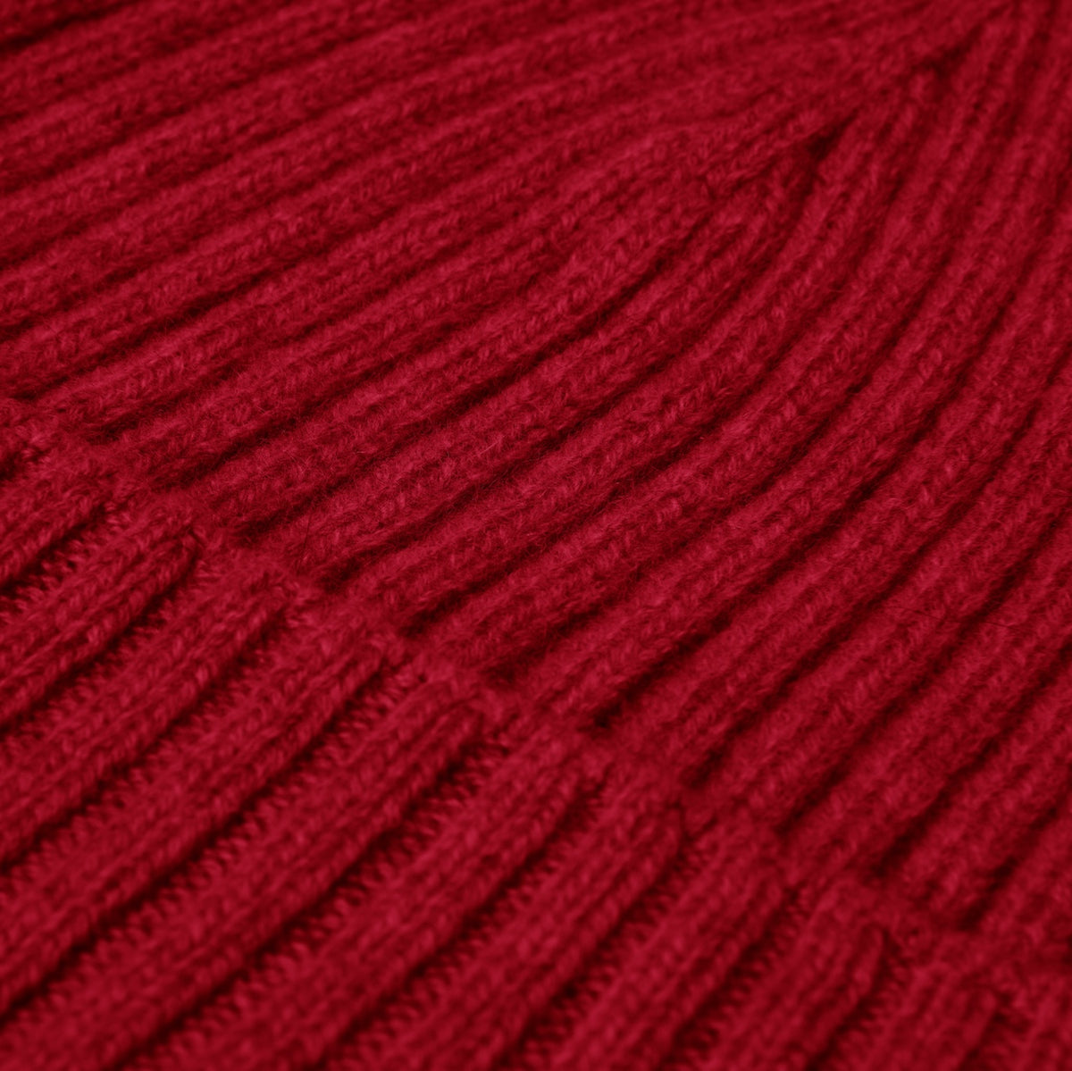 Milano (red) - 100% cashmere ribbed beanie (unisex) - Leather Gloves Online - Luxury Beanie - 3