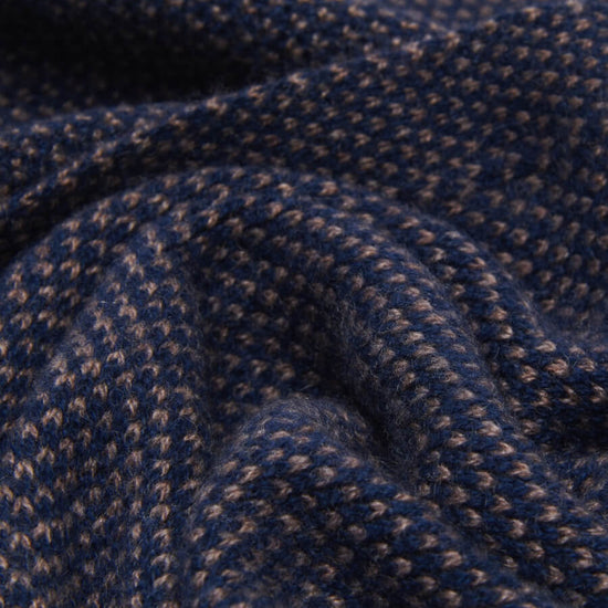 Riccardo (blue & brown) - 100% cashmere scarf with pattern
- Leather Gloves Online - Luxury Italian Scarf - 3