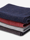 Riccardo (brown & blue) - 100% cashmere scarf with pattern- Leather Gloves Online - Luxury Italian Scarf - 6
