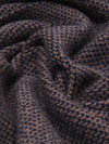 Riccardo (brown & blue) - 100% cashmere scarf with pattern- Leather Gloves Online - Luxury Italian Scarf - 5