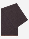 Riccardo (brown & blue) - 100% cashmere scarf with pattern- Leather Gloves Online - Luxury Italian Scarf - 1