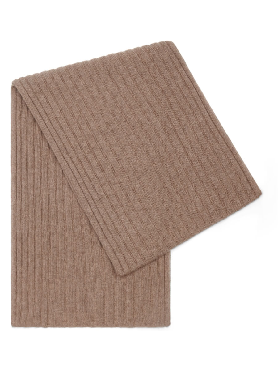 Cashmere Scarf Brown Napoli - Leather Gloves Online® - Luxury Leather Gloves - Made in Italy - 1