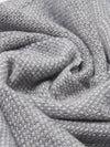 Riccardo (grey & white) - 100% cashmere scarf with pattern - Leather Gloves Online - Luxury Italian Scarf - 5