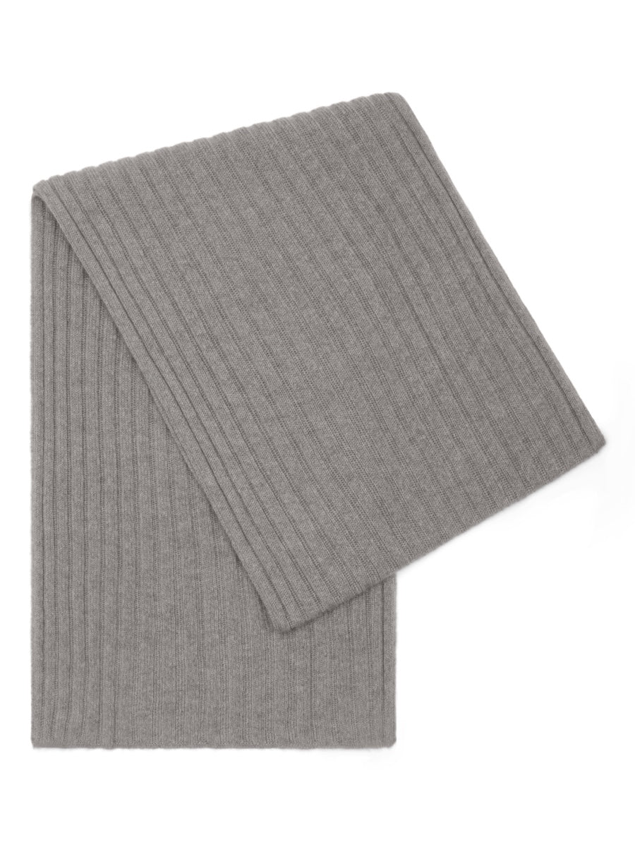 Cashmere Scarf Light Grey Napoli - Leather Gloves Online® - Luxury Leather Gloves - Made in Italy - 1