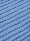 Napoli (light blue) - 100% cashmere ribbed scarf (unisex)- Leather Gloves Online - Luxury Italian Scarf - 2