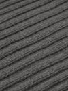 Napoli (dark grey) - 100% cashmere ribbed scarf (unisex)- Leather Gloves Online - Luxury Italian Scarf - 2