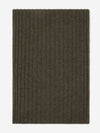 Napoli (dark green) - 100% cashmere ribbed scarf (unisex)- Leather Gloves Online - Luxury Italian Scarf - 3