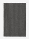 Napoli (dark grey) - 100% cashmere ribbed scarf (unisex)- Leather Gloves Online - Luxury Italian Scarf - 3