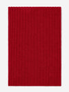 Napoli (red) - 100% cashmere ribbed scarf (unisex)- Leather Gloves Online - Luxury Italian Scarf - 3