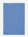 Napoli (light blue) - 100% cashmere ribbed scarf (unisex)- Leather Gloves Online - Luxury Italian Scarf - 3