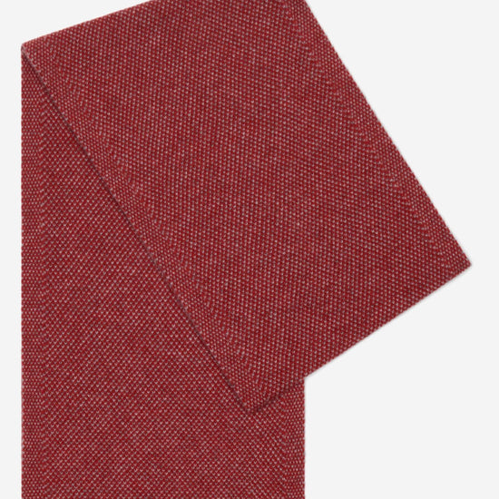 Riccardo (red & grey) - 100% cashmere scarf with pattern - Leather Gloves Online - Luxury Italian Scarf - 1