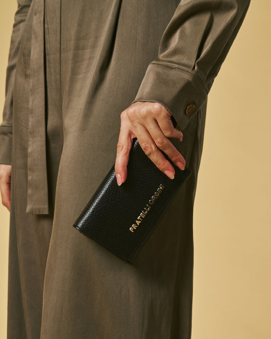 Costanza (black) - Italian calf leather women’s wallet