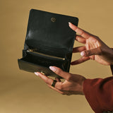 Costanza (black) - Italian calf leather women’s wallet