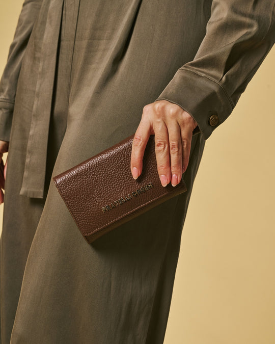Costanza (brown) - Italian calf leather women’s wallet