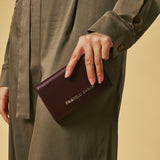 Costanza (eggplant) - Italian calf leather women’s wallet