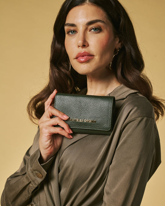 Costanza (green) - Italian calf leather women’s wallet