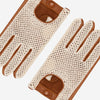 Arturo (cognac) - Hand-sewn Italian crochet driving gloves from lambskin leather - Leather Gloves Online - Luxury Leather Gloves - 3