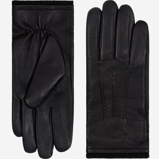 Daniel (black) – Goatskin leather gloves with warm wool lining and touchscreen function