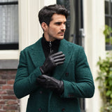 Daniel (black) – Goatskin leather gloves with warm wool lining and touchscreen function