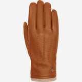Daniel (cognac) – Goatskin leather gloves with warm wool lining and touchscreen function