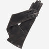 Elena (black) - Italian silk lined 8-button length leather opera gloves - Leather Gloves Online - Luxury Leather Gloves - 1