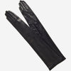Elena (black) - Italian silk lined 12-button length leather opera gloves - Leather Gloves Online - Luxury Leather Gloves - 1