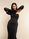 Elena (black) - Italian silk lined 16-button length leather opera gloves - Leather Gloves Online - Luxury Leather Gloves - 4