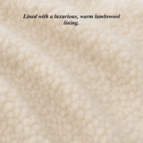 Evelyn (black) - Goatskin leather gloves with soft lambswool lining and touchscreen feature