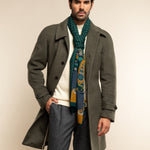 Dark Green Scarf men Edoardo - Leather Gloves Online® - Luxury Leather Gloves - Made in Italy - 9