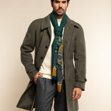 Dark Green Scarf men Edoardo - Leather Gloves Online® - Luxury Leather Gloves - Made in Italy - 9