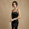 Leonora (cream) - Italian cashmere lined 6-button length leather gloves